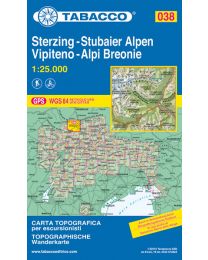038 "Vipiteno, Alpi Breonie, Sterzing, Stubaier Alpen"